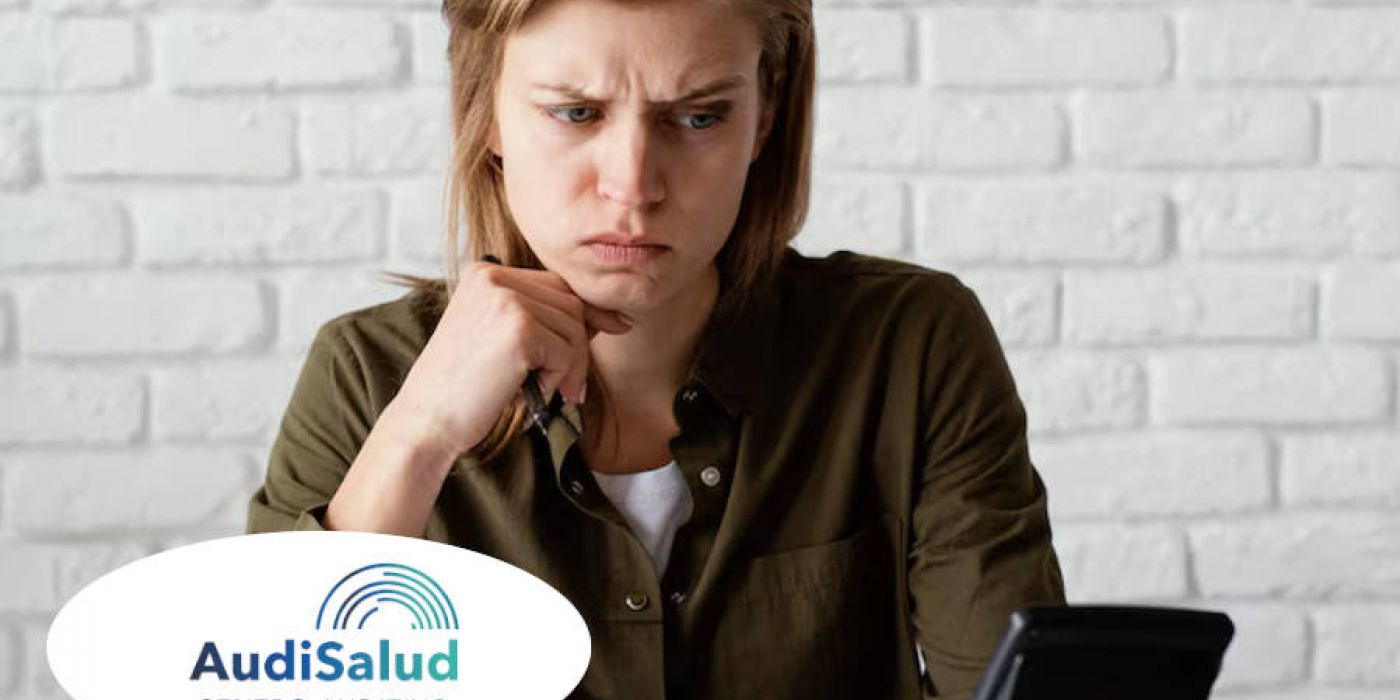 mujer desconcentrada