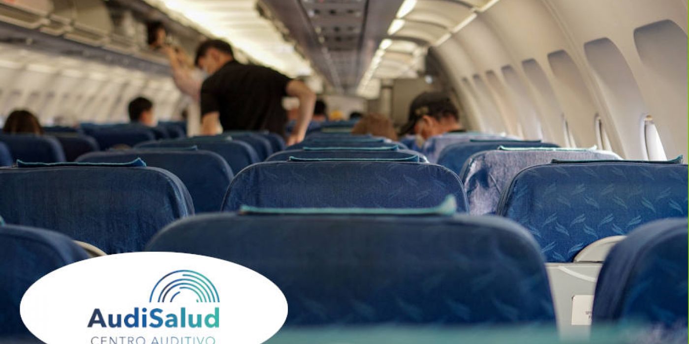 Viajar en avión con audífonos